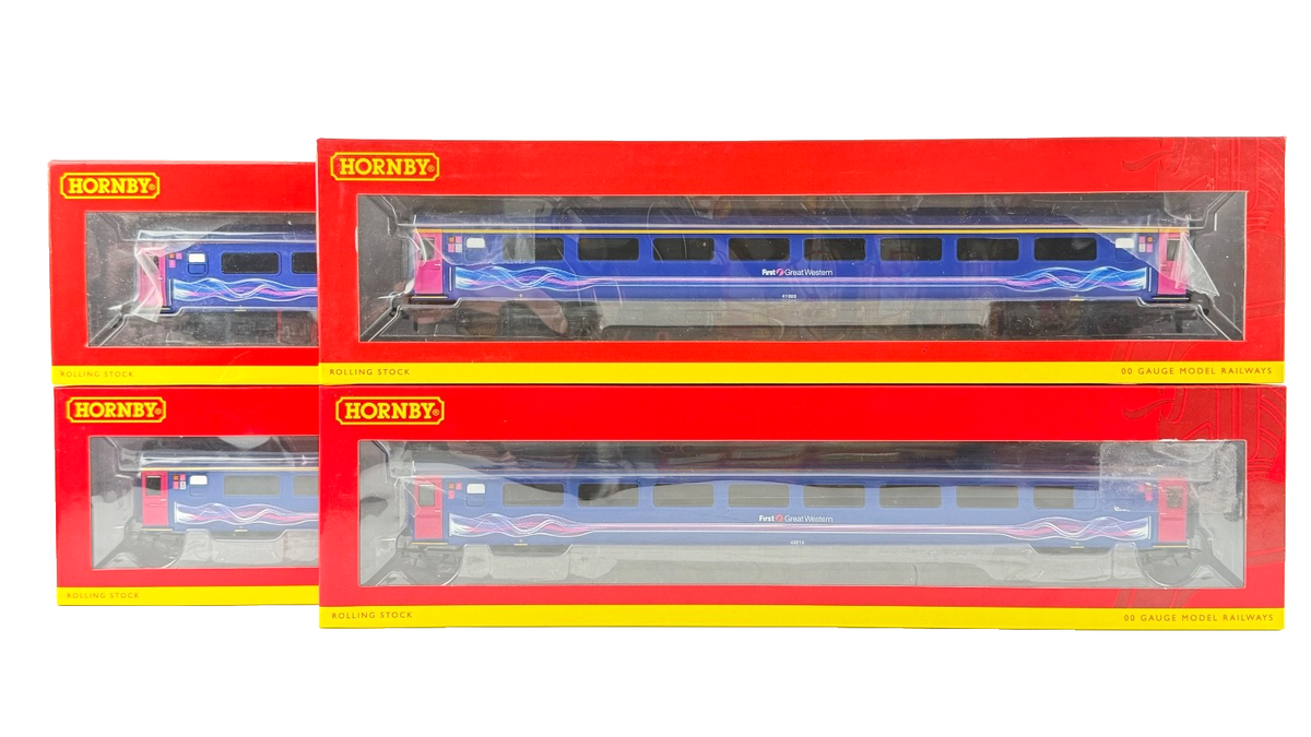 HORNBY OO GAUGE - R4654/R40036/R4369B/R40033 - FGW DYNAMIC LINES MK3 COACHES X 4