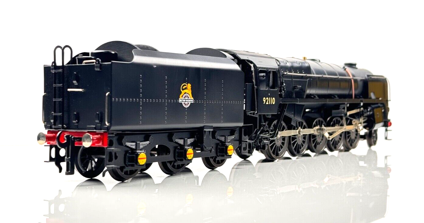 ACE TRAINS O GAUGE BR BLACK 2-10-0 CLASS 9F LOCOMOTIVE & TENDER 92110 BOXED