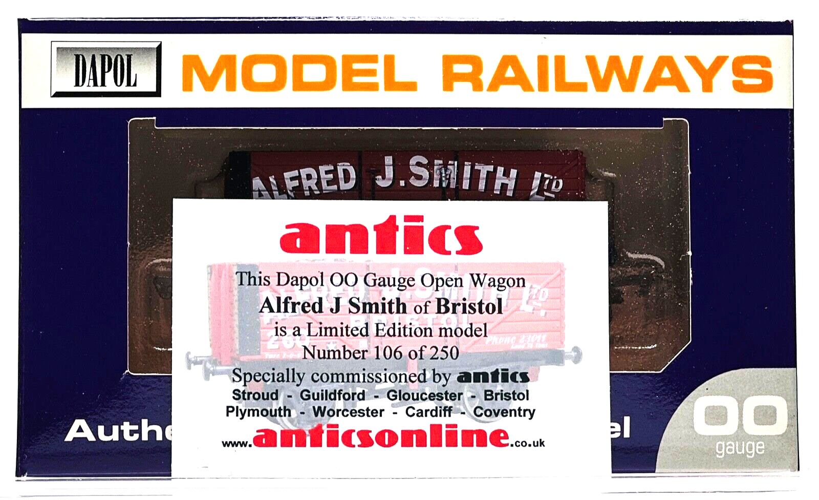 DAPOL 00 GAUGE - ALFRED J. SMITH OF BRISTOL PLANK WAGON 260 (LIMITED EDITION)