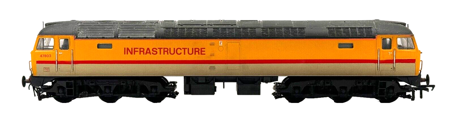 BACHMANN 00 GAUGE - CLASS 47 DIESEL INFRASTRUCTURE 47803 (BENS RESPRAYS)