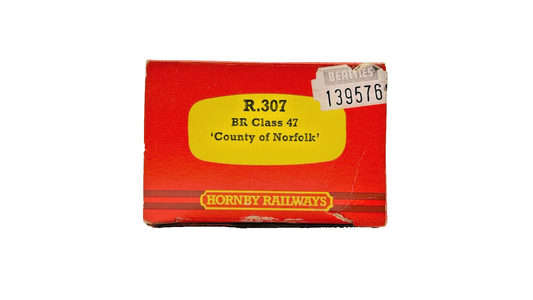 HORNBY 00 GAUGE - R307 - CLASS 47 DIESEL 47170 LARGE LOGO COUNTY OF NORFOLK
