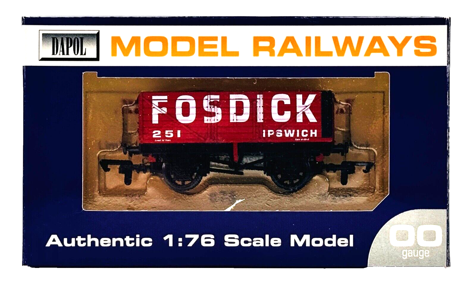 DAPOL 00 GAUGE - FOSDICK COLLIERY OF IPSWICH WAGON NO.251 (LIMITED EDITION)