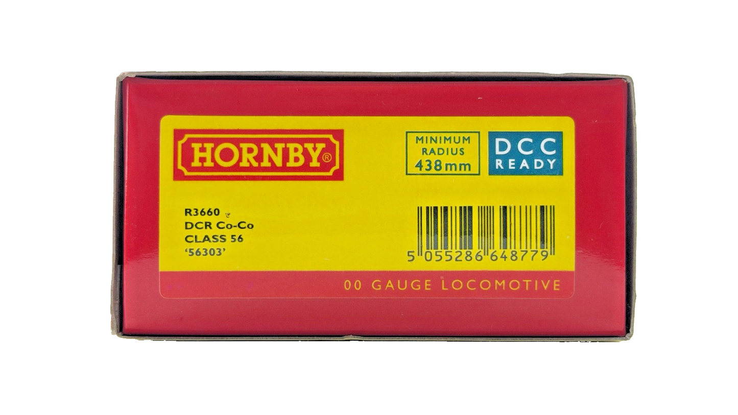 HORNBY OO GAUGE - R3660 - CLASS 56 DIESEL LOCOMOTIVE 56303 DCR DEVON & CORNWALL