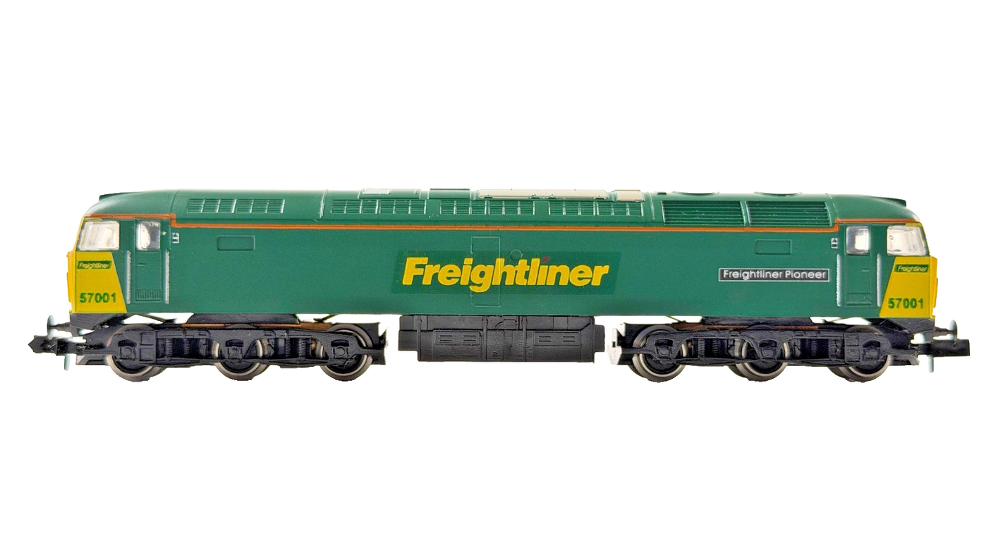 GRAHAM FARISH N GAUGE - NO.804A - CLASS 57 DIESEL 57001 FREIGHTLINER PIONEER