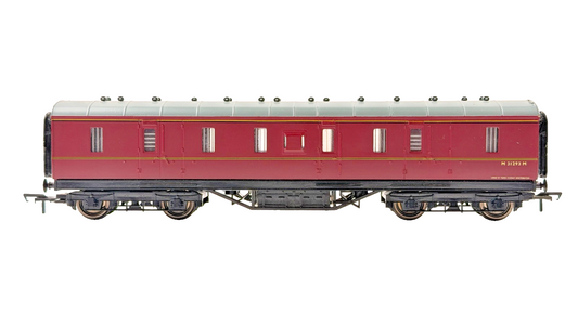 BACHMANN 00 GAUGE - BR MAROON EX LMS 50' PARCELS VAN M31293M - UNBOXED