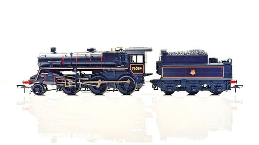 BACHMANN 00 GAUGE - 32-954A - BR STANDARD 4MT 76084 BR LINED BLACK EARLY EMBLEM