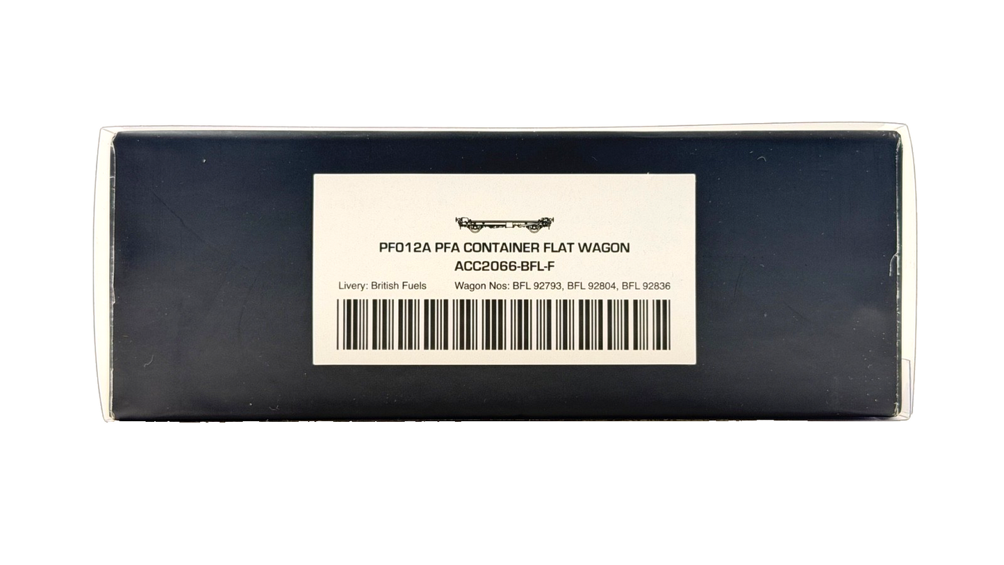 ACCURASCALE OO GAUGE - ACC2066-BFL-F - PFA CONTAINER FLAT WAGONS BRITISH FUELS