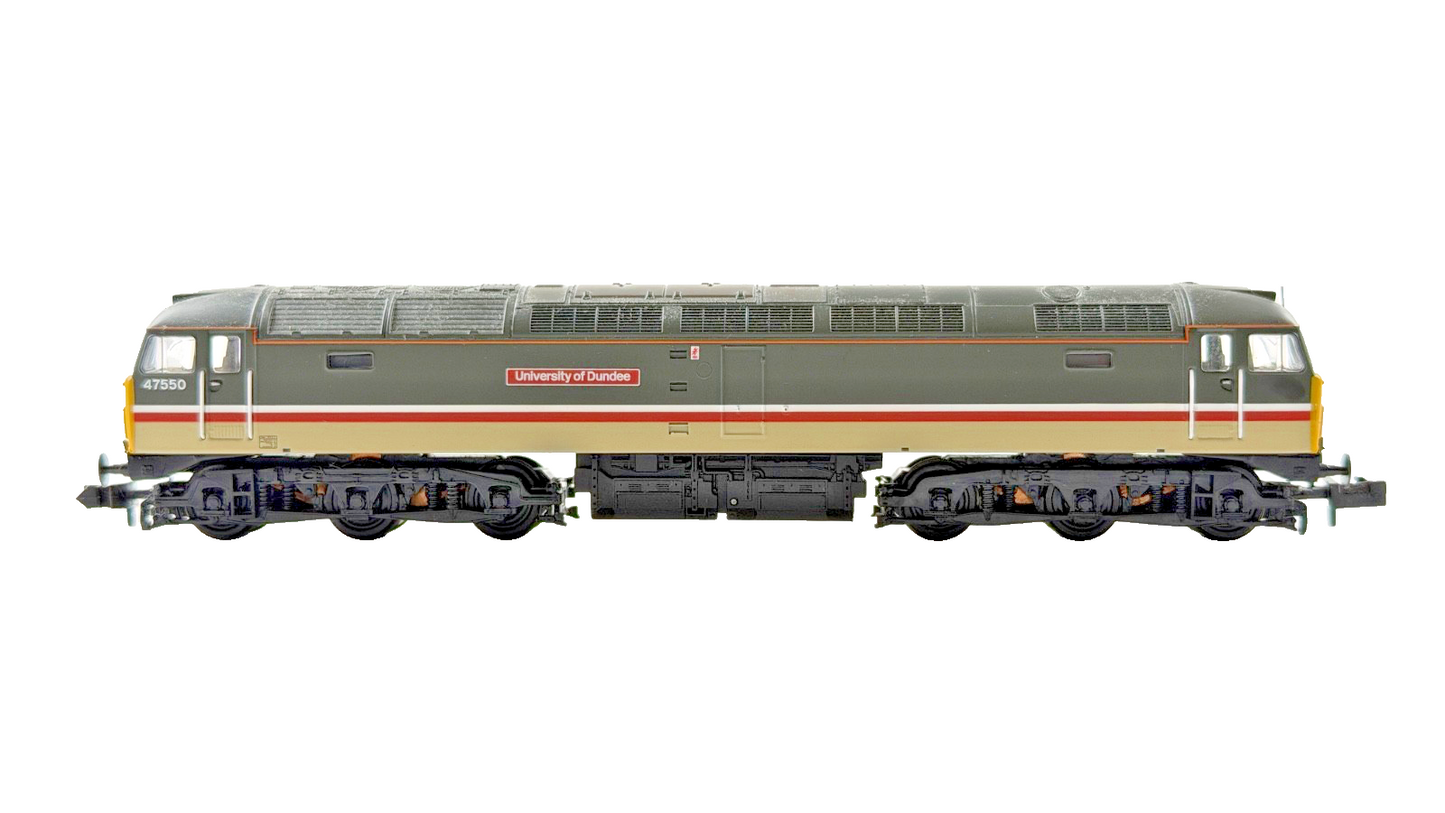 GRAHAM FARISH N GAUGE - 372-248 - CLASS 47 47550 UNIVERSITY OF DUNDEE INTERCITY
