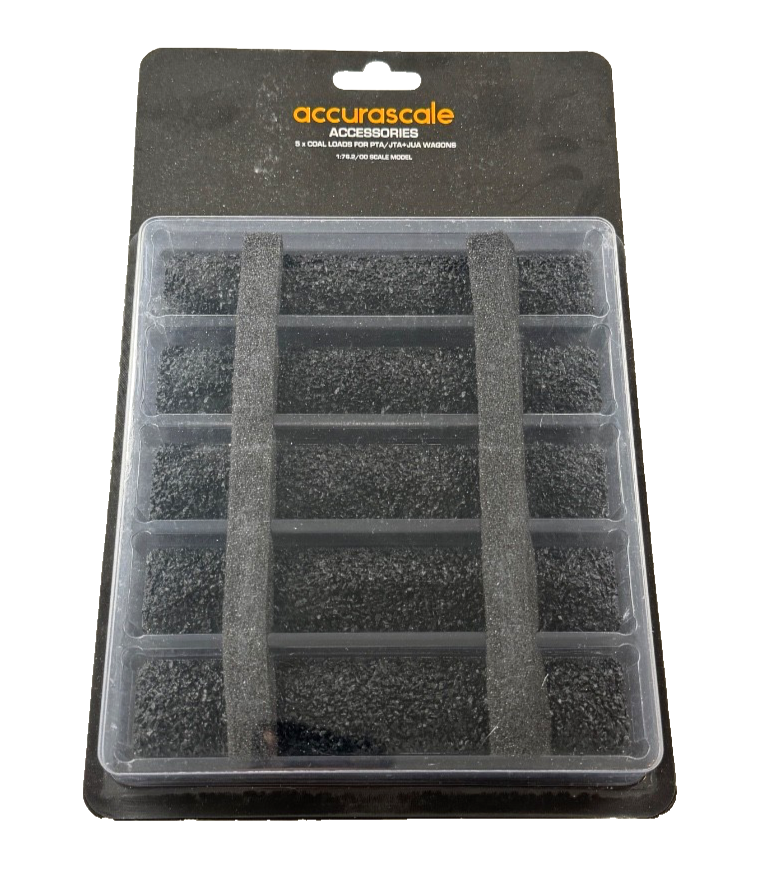 ACCURASCALE OO GAUGE - ACC-2252-PTA-C - 5 X COAL LOADS FOR PTA/JTA+JUA WAGONS