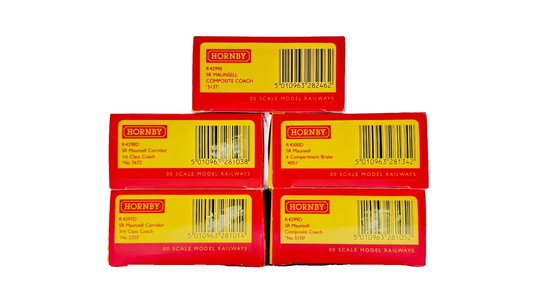HORNBY OO GAUGE - R4299E/R4298D/R4300D/R4297D/R4299D - SR MAUNSELL COACHES X 5