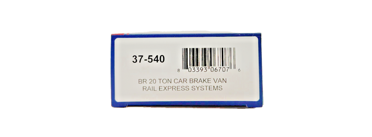 BACHMANN OO GAUGE - 37-540 - BR 20 TON CAR BRAKE VAN RAIL EXPRESS SYSTEMS BOXED
