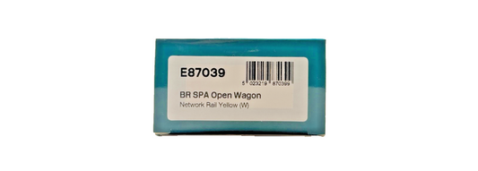 EFE RAIL OO GAUGE - E87039 - BR SPA OPEN WAGON NETWORK RAIL YELLOW WEATHERED
