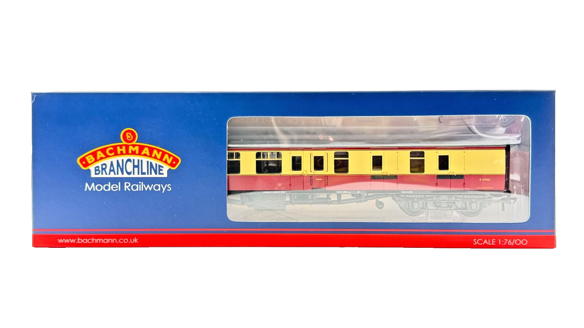 BACHMANN OO GAUGE - 39-077GPF - BR MK1 BSK BRAKE SECOND CRIMSON CREAM PASSENGERS