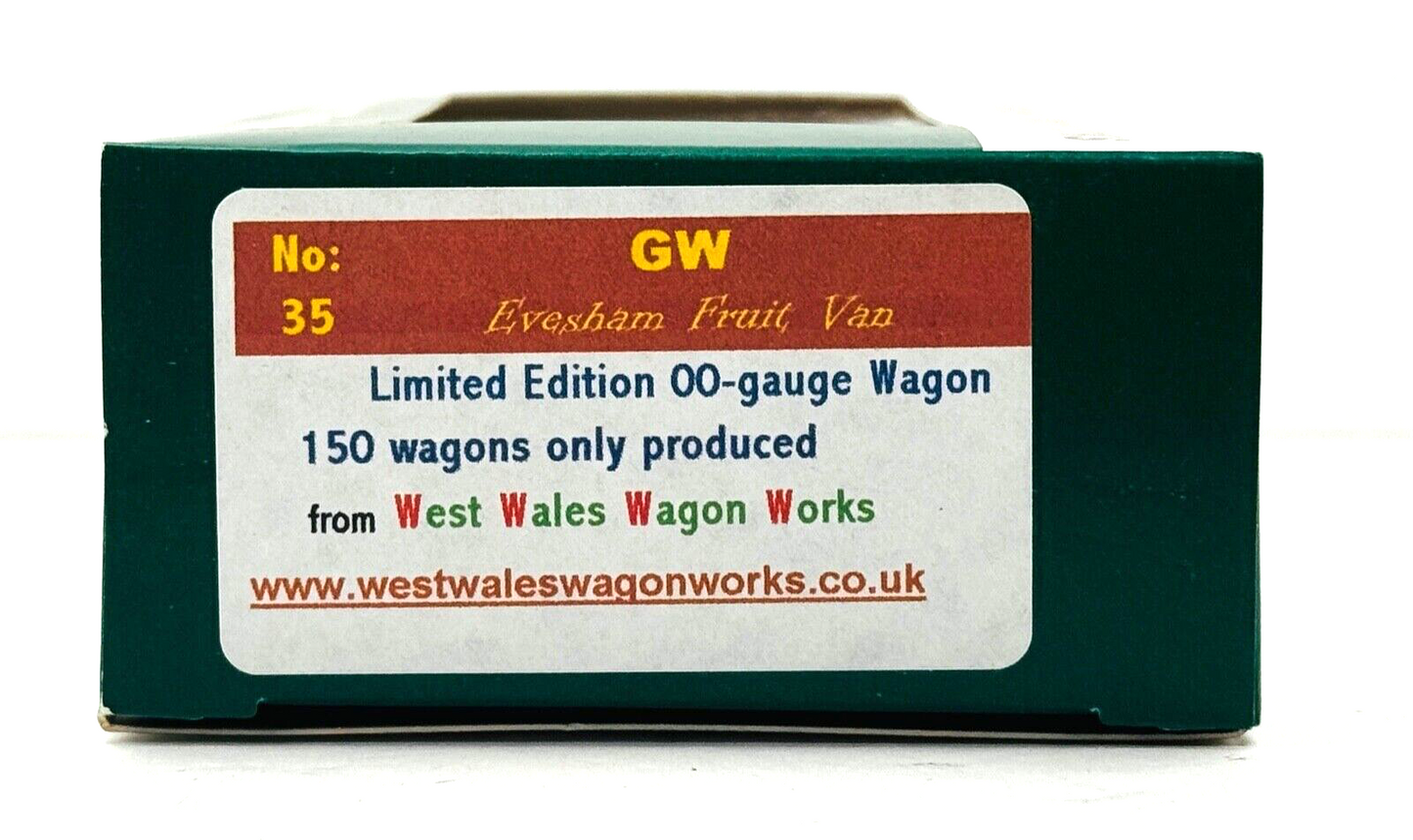 DAPOL 00 GAUGE - GW GREAT WESTERN EVESHAM FRUIT VAN WAGON (LIMITED EDITION)