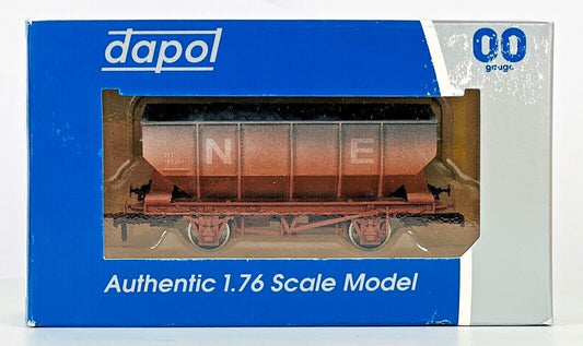 DAPOL 00 GAUGE - B1004W - 21T HOPPER WAGON NE NORTH EASTERN GREY - BOXED