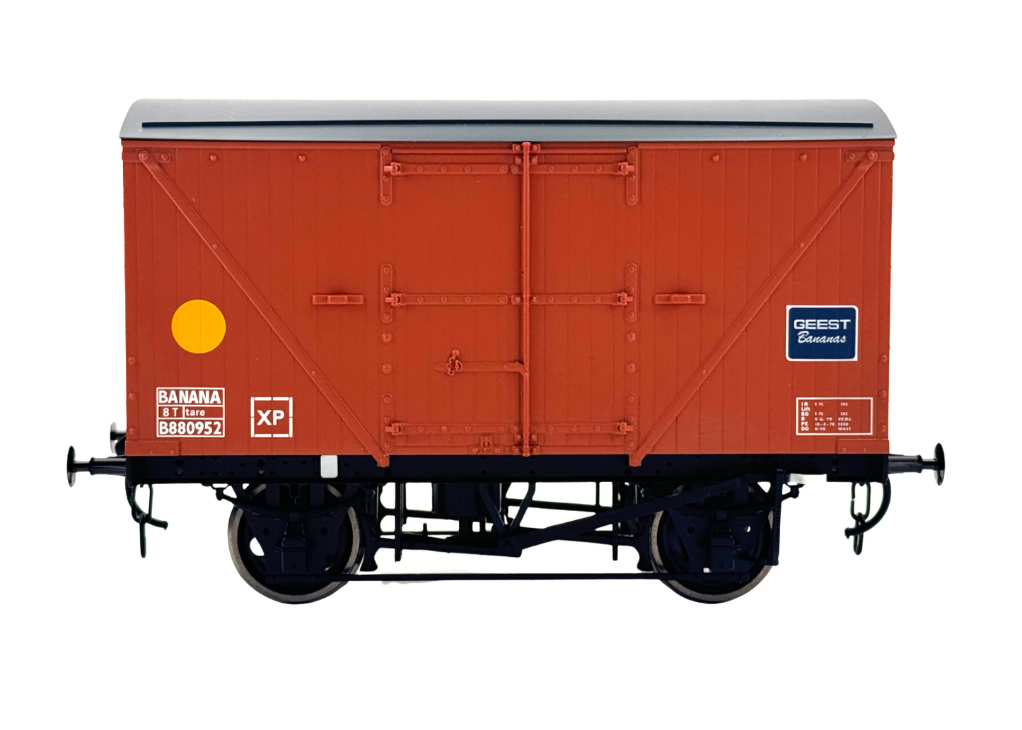 DAPOL O GAUGE - 7F-016-002 - BANANA VAN GEEST BAUXITE WAGON B880952 - BOXED