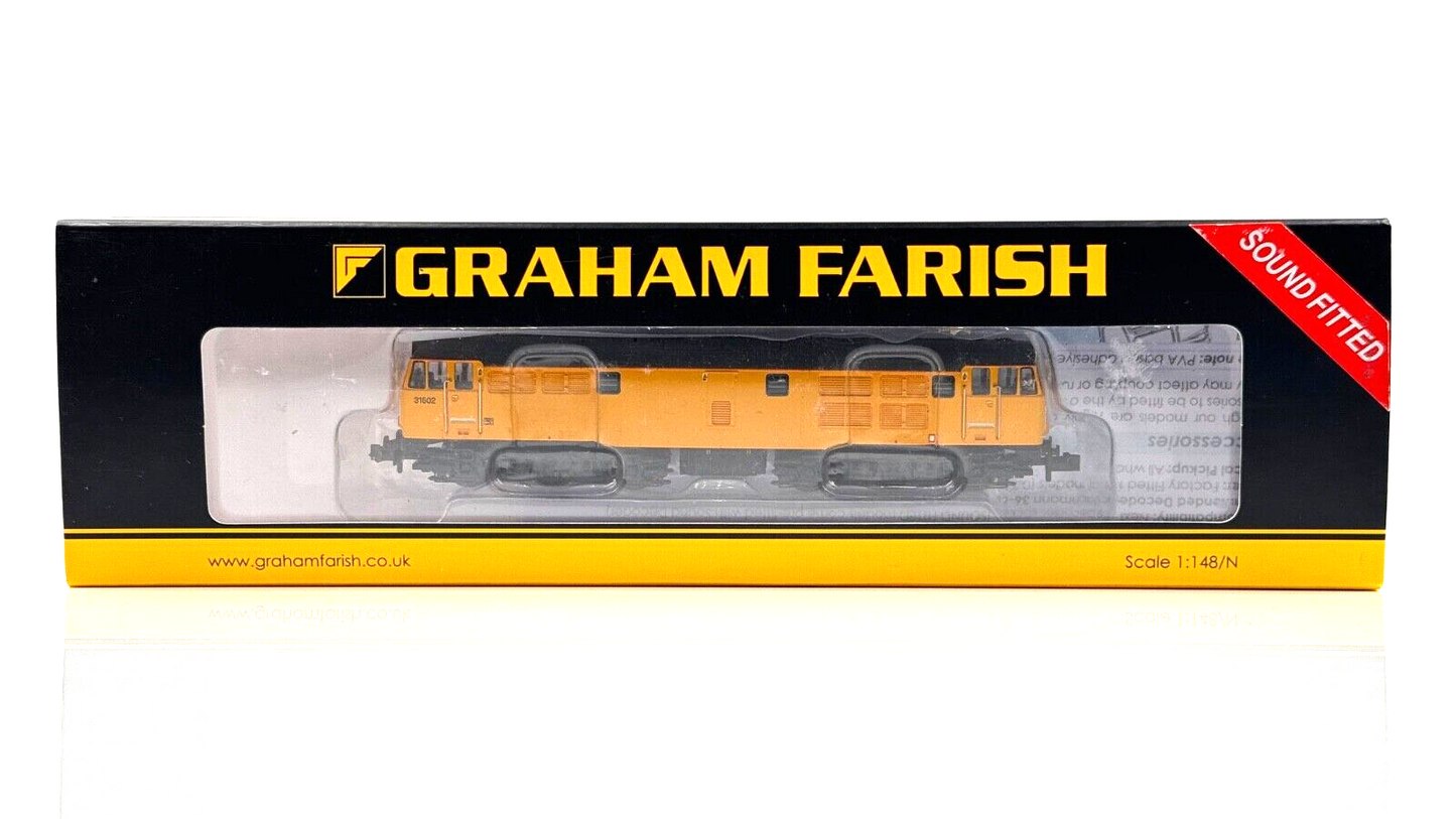 GRAHAM FARISH N GAUGE - 371-137SF - CLASS 31 NETWORK RAIL 31602 DCC SOUND BOXED