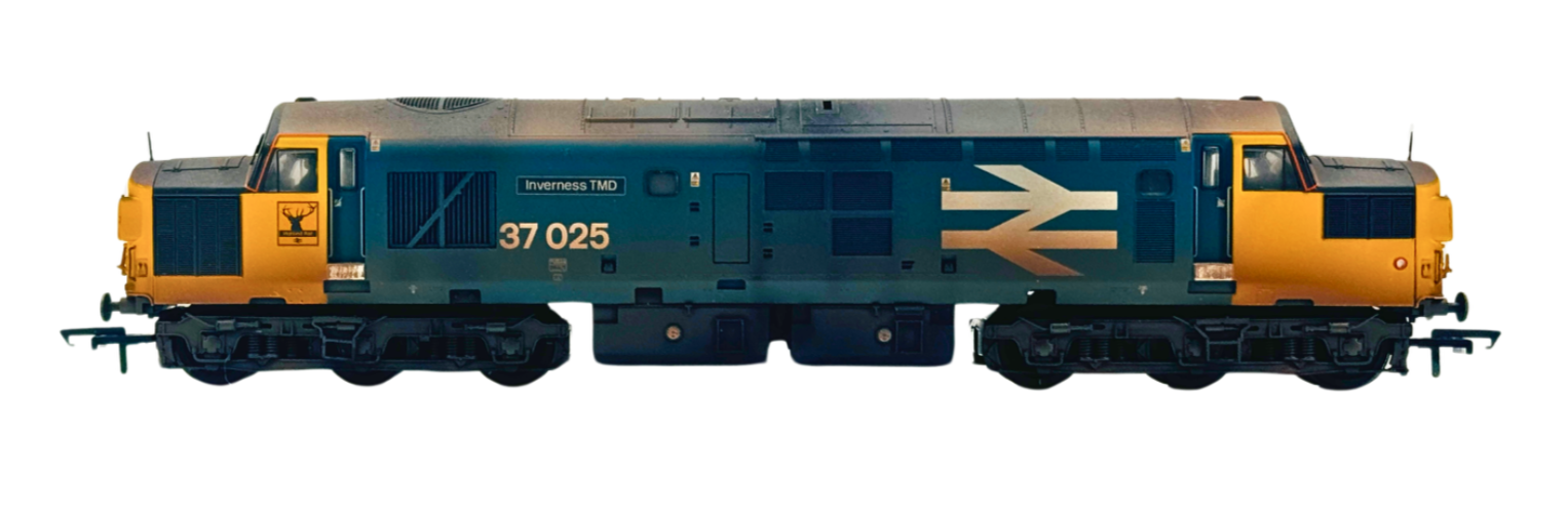 BACHMANN 00 GAUGE - 32-780RJ TMC - CLASS 37 LARGE LOGO INVERNESS TMD WEATHERED