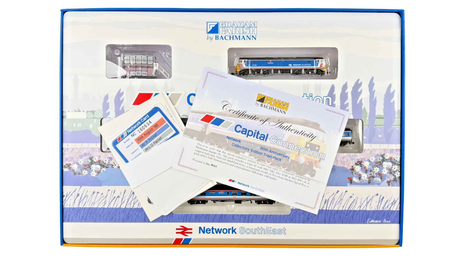 GRAHAM FARISH N GAUGE - 370-430 - CAPITAL CONNECTION NETWORK SOUTHEAST SET BOXED