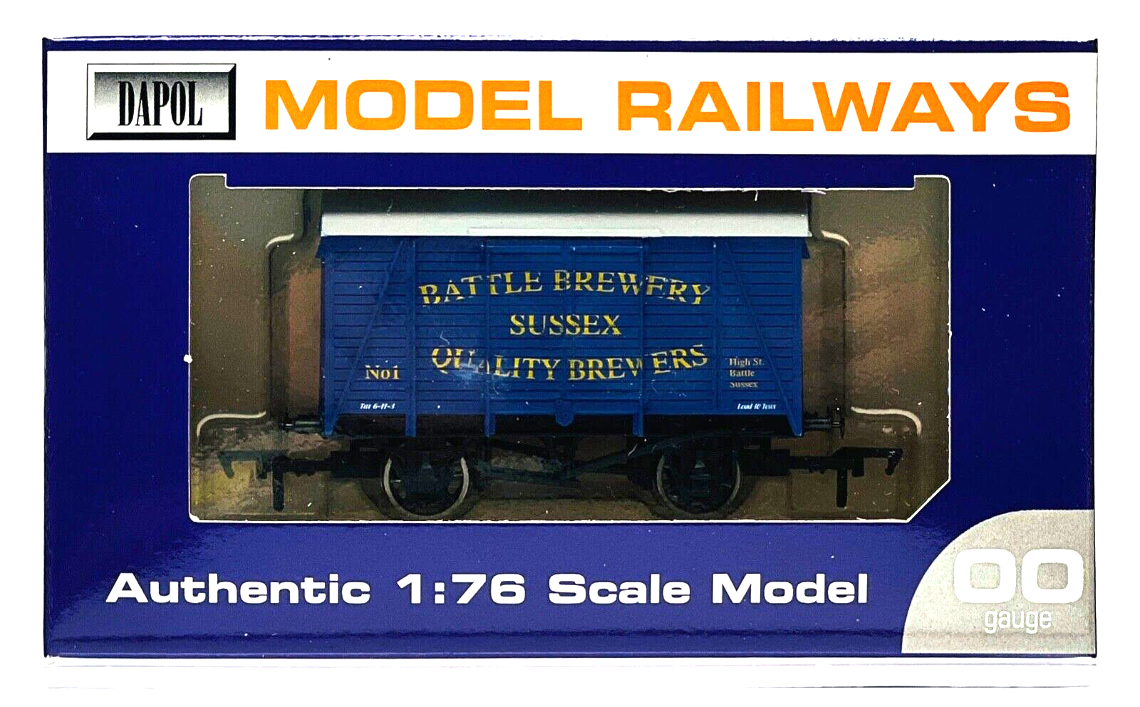 DAPOL 00 GAUGE - BATTLE BREWERY SUSSEX VENT VAN NO.1 (BURNHAM LIMITED ED)