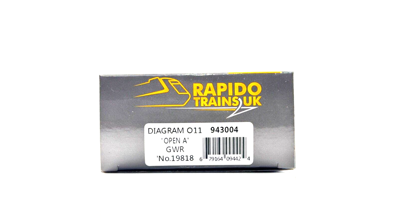 RAPIDO 00 GAUGE - 943004 - DIAGRAM O11 OPEN A GWR GREY NO.19818 - BOXED