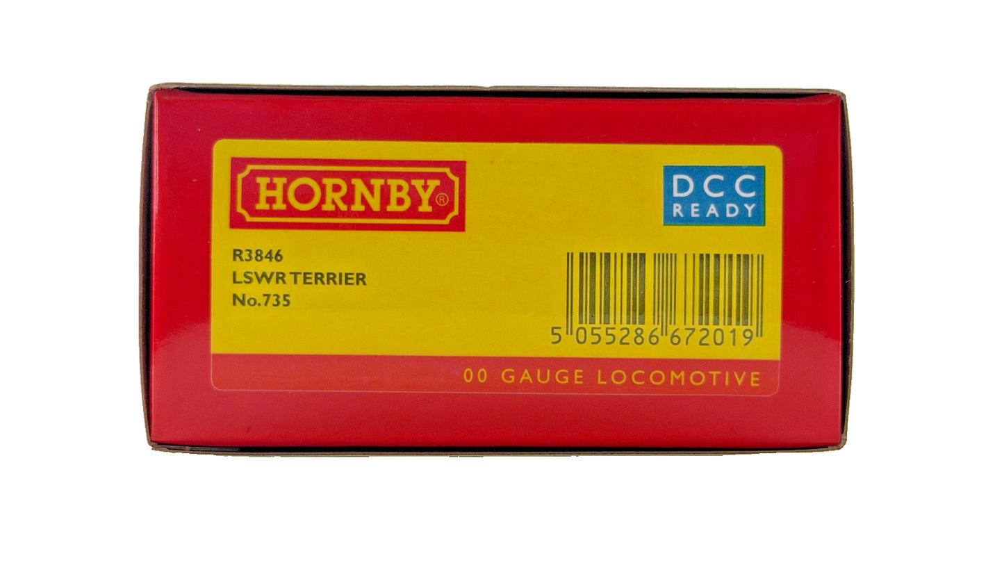 HORNBY OO GAUGE - R3846 - LSWR GREEN A1X TERRIER LOCOMOTIVE NO.735