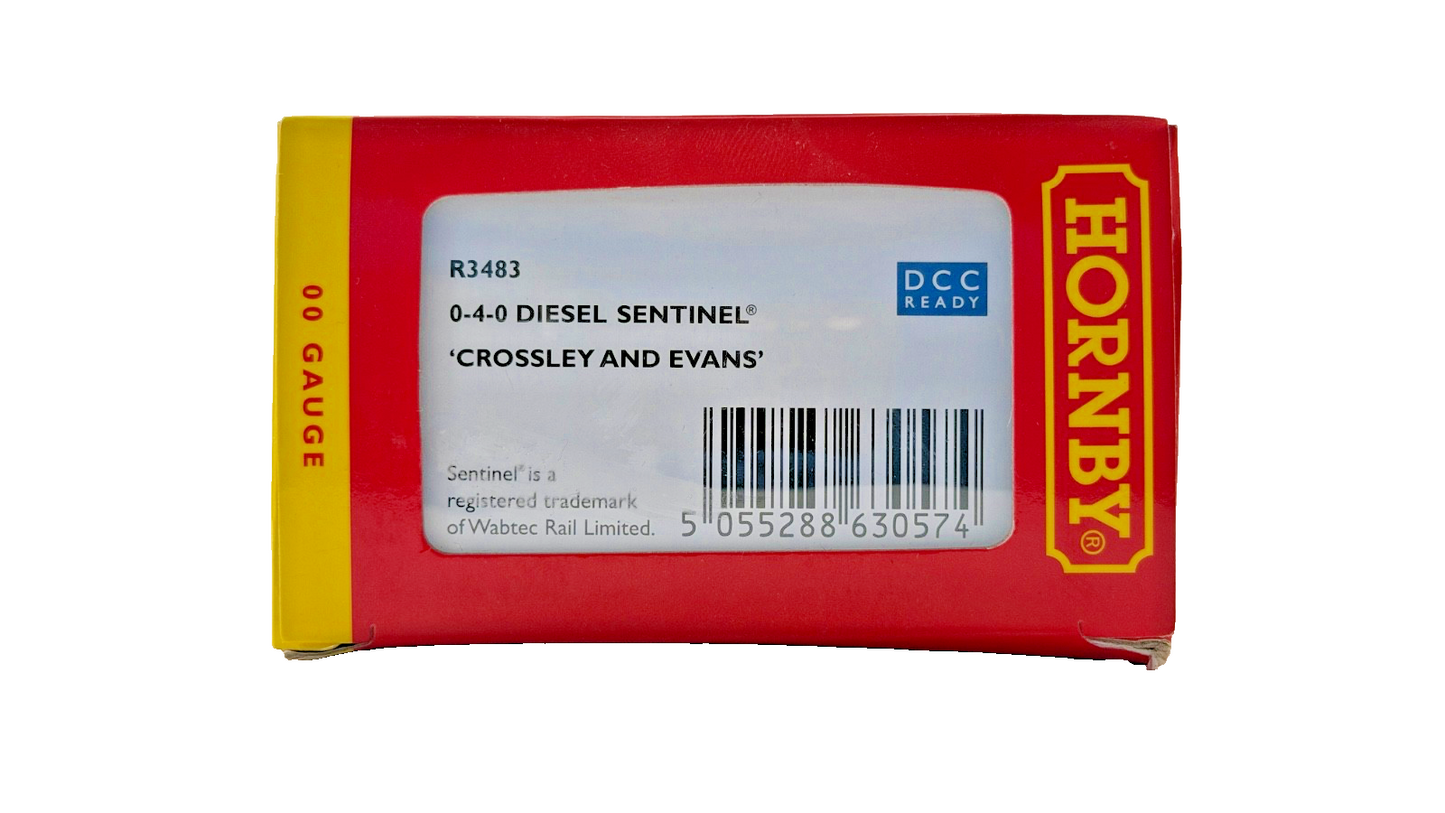 HORNBY OO GAUGE - R3483 - 0-4-0 DIESEL SENTINEL 'CROSSLEY AND EVANS' BOXED