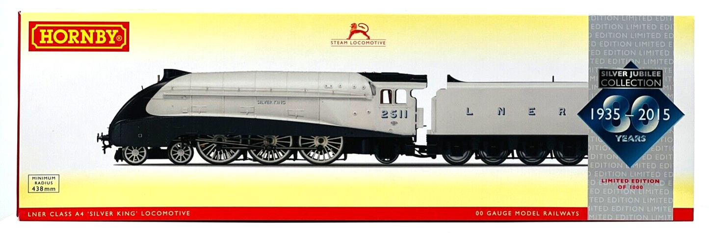 HORNBY 00 GAUGE - R3308 - THE SILVER JUBILEE A4 COLLECTION 'SILVER KING' 2511