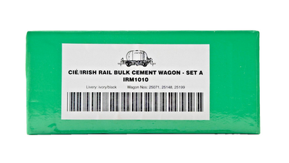 IRISH RAILWAY MODELS 00 GAUGE - IRM1010 - CIE/IRISH RAIL BULK CEMENT WAGON SET A