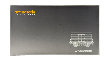 ACCURASCALE OO GAUGE - ACC2049 - SR D1478 VAN BRITISH RAILWAYS BANANA VAN TRIPLE