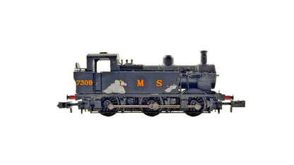 *IMPERFECT* GRAHAM FARISH N GAUGE - 372-210A - CLASS 3F JINTY 7309 LMS BLACK