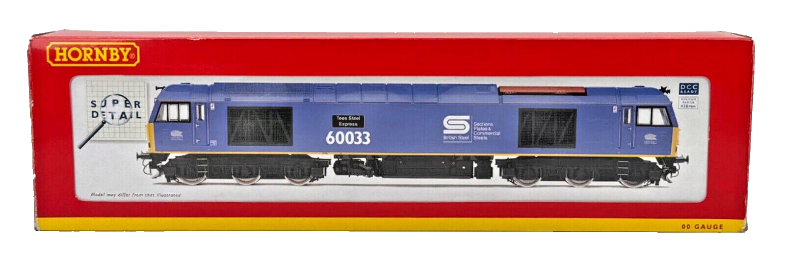 HORNBY 00 GAUGE - R3051 - CLASS 60 DIESEL 60033 EWS 'TEES STEEL EXPRESS' - BOXED