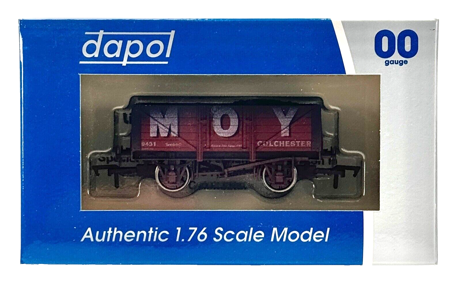 DAPOL 00 GAUGE - MOY OF COLCHESTER PLANK WAGON 9431 WEATHERED (LIMITED EDITION)