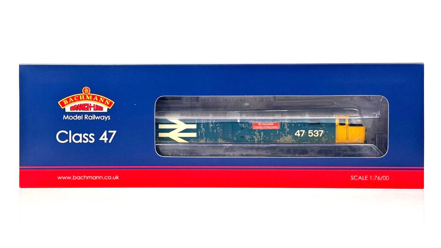 BACHMANN 00 GAUGE - 31-662Z - CLASS 47 LARGE LOGO 47537 COUNTY OF GWYNEDD KERNOW