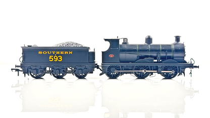 BACHMANN 00 GAUGE - 31-464 - C CLASS A593 SOUTHERN LINED BLACK LOCOMOTIVE BOXED