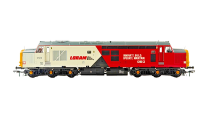 BACHMANN 00 GAUGE - CLASS 37 DIESEL 37418 LORAM RESPRAY DCC SOUND UNBOXED