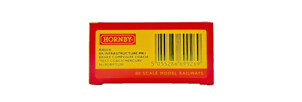HORNBY OO GAUGE - R40214 - BR RTC INFRASTRUCTURE TEST COACH MERCURY RDB975280