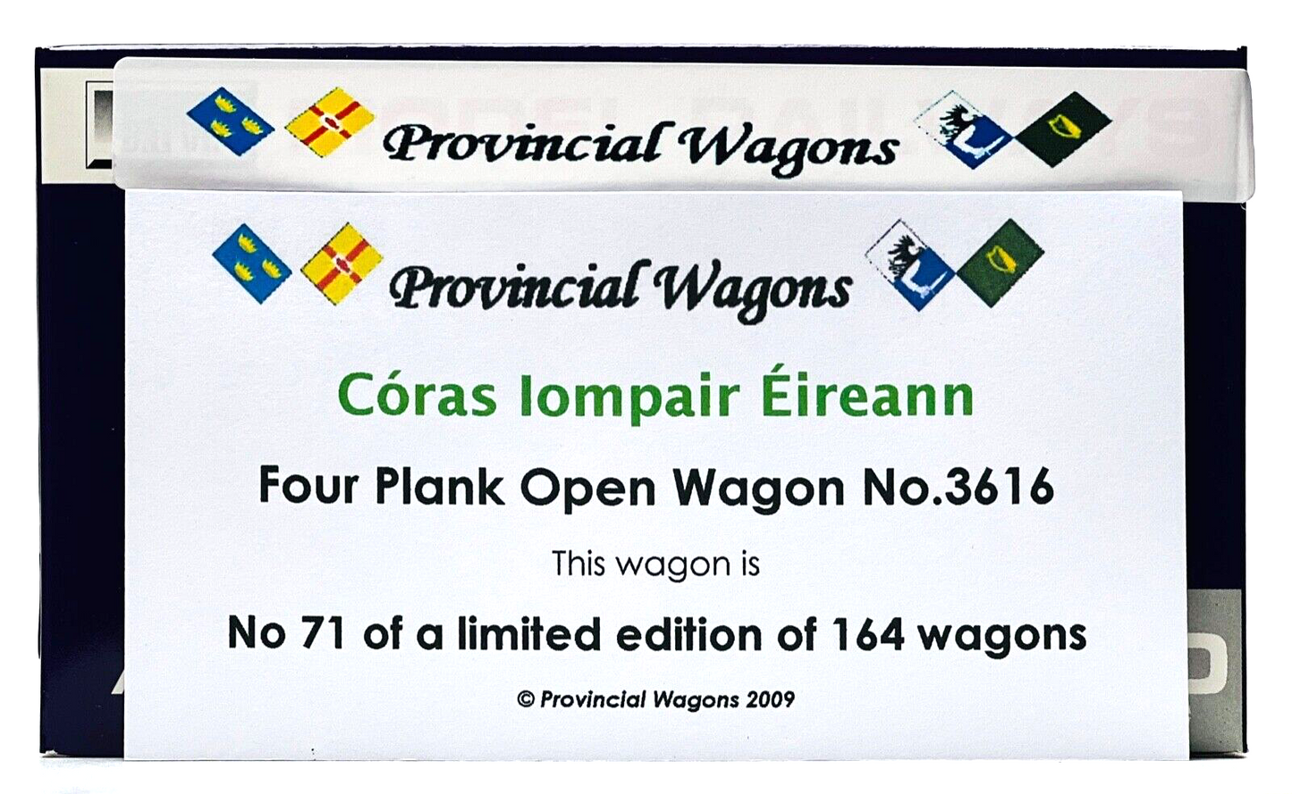 DAPOL 00 GAUGE - CORAS IOMPAIR EIREANN 4 PLANK OPEN WAGON IRISH LIMITED 71/164