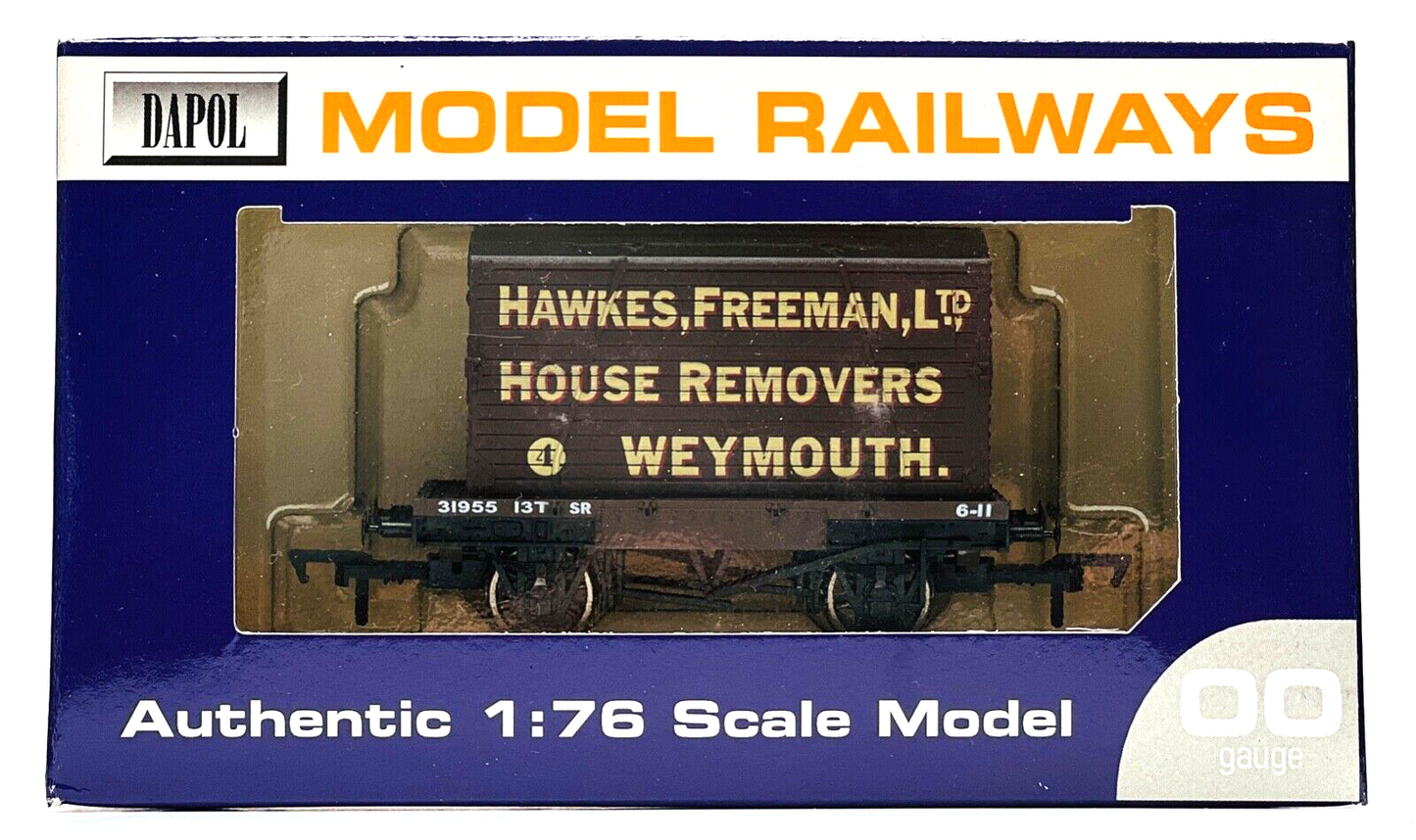 DAPOL 00 GAUGE - HAWKES FREEMAN HOUSE REMOVERS CONFLAT WEYMOUTH (BUFFERS LTD ED)