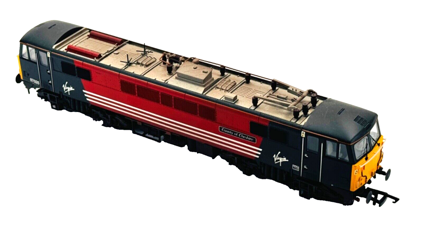 HORNBY 00 GAUGE - R3656 - CLASS 87 ELECTRIC VIRGIN TRAINS COUNTY OF CHESTER NQP