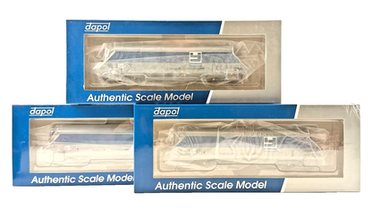 DAPOL OO GAUGE - RAKE OF 3 O & K JHA FOSTER YEOMAN HOPPERS (LATE) BOXED