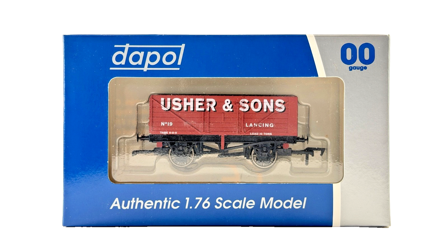 DAPOL 00 GAUGE - USHER & SONS LANCING PLANK WAGON NO.19 (LIMITED EDITION)