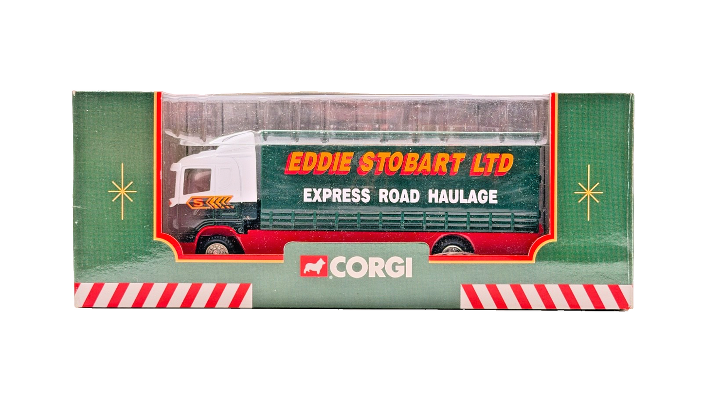 CORGI 1:64 SCALE - 59508 - EDDIE STOBART LTD SCANIA SHORT WHEELBASE LORRY BOXED