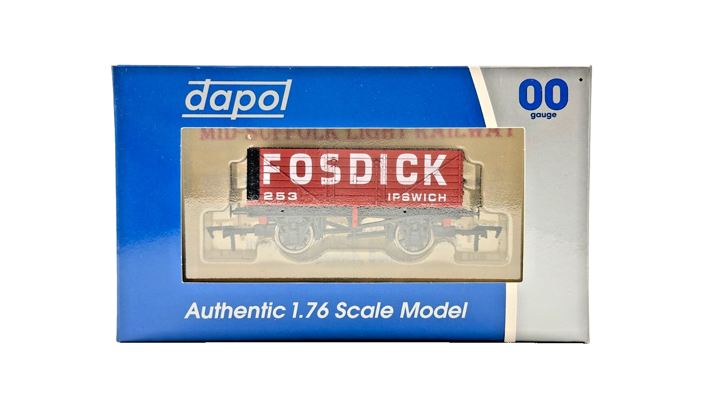 DAPOL 00 GAUGE - FOSDICK MID SUFFOLK IPSWICH PLANK WAGON 253 (LIMITED EDITION)