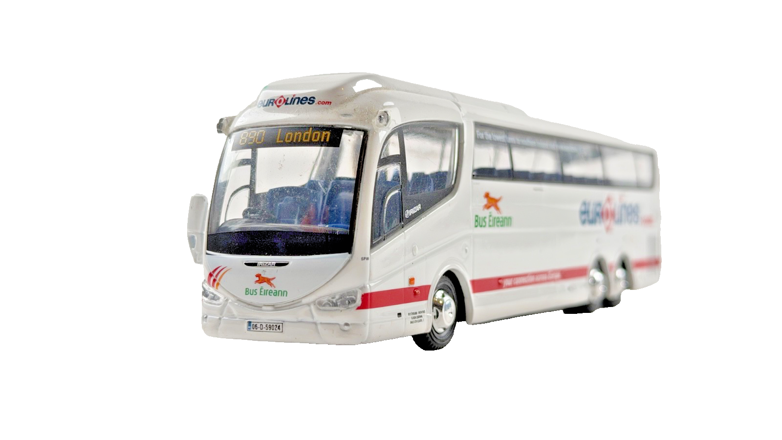 OXFORD DIECAST 1/76 SCALE - SCANIA IRIZAR BUS EIREANN EUROLINES COACH UNBOXED #2