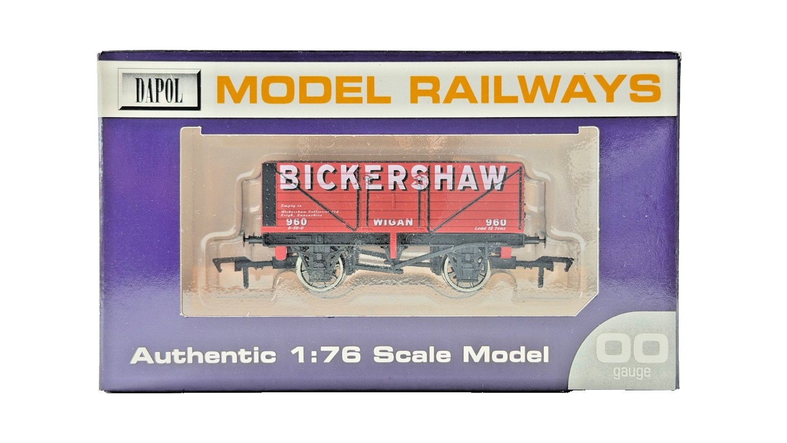 DAPOL 00 GAUGE - BICKERSHAW COLLIERY LEIGH WIGAN PLANK WAGON (LIMITED EDITION)