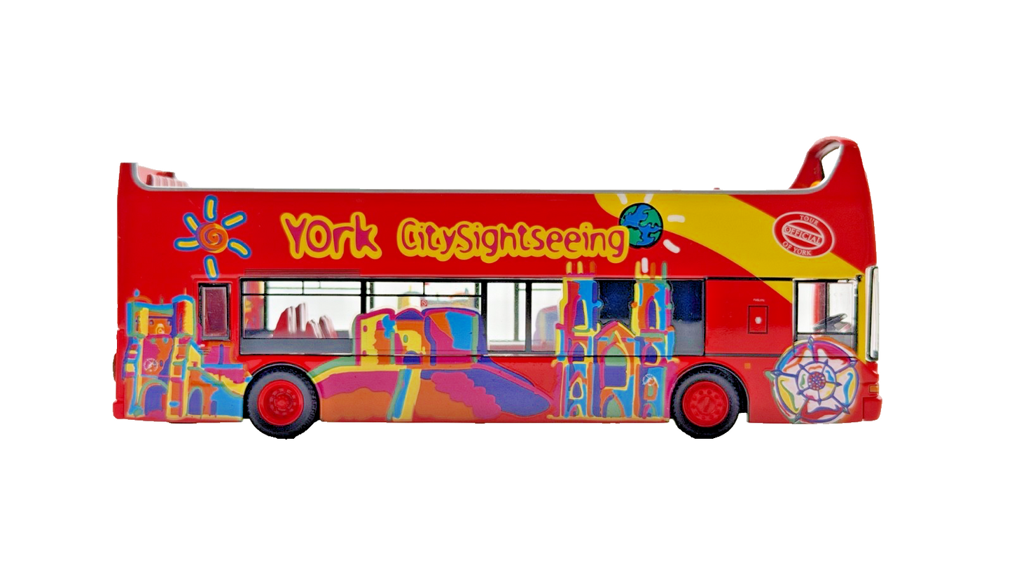 CMNL UKBUS 0006 1/76 SCALE - YORK CITY SIGHTSEEING DOUBLE DECKER BUS UNBOXED
