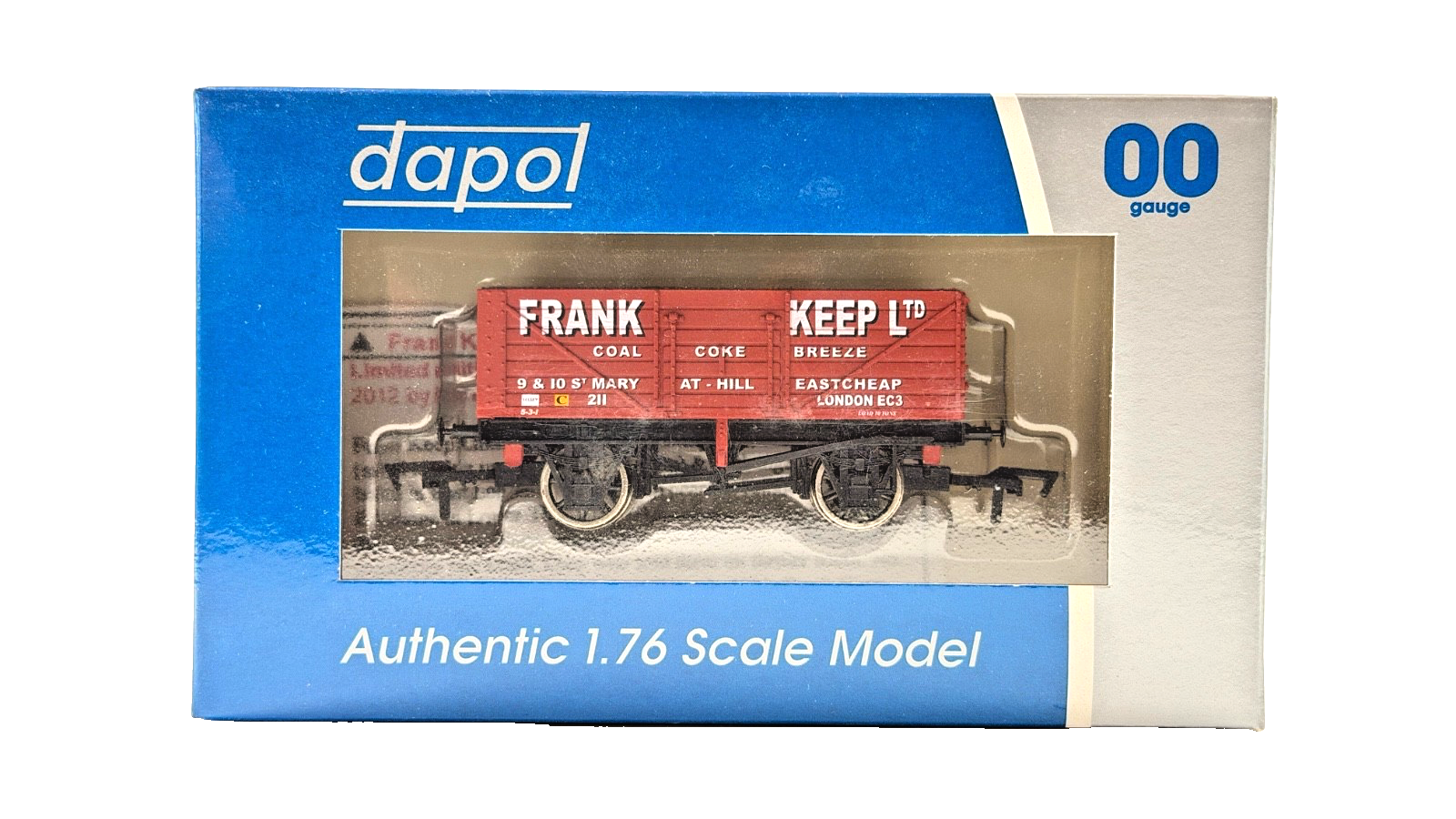 DAPOL 00 GAUGE - FRANK KEEP COAL COKE BREEZE LONDON WAGON 211 (LIMITED EDITION)