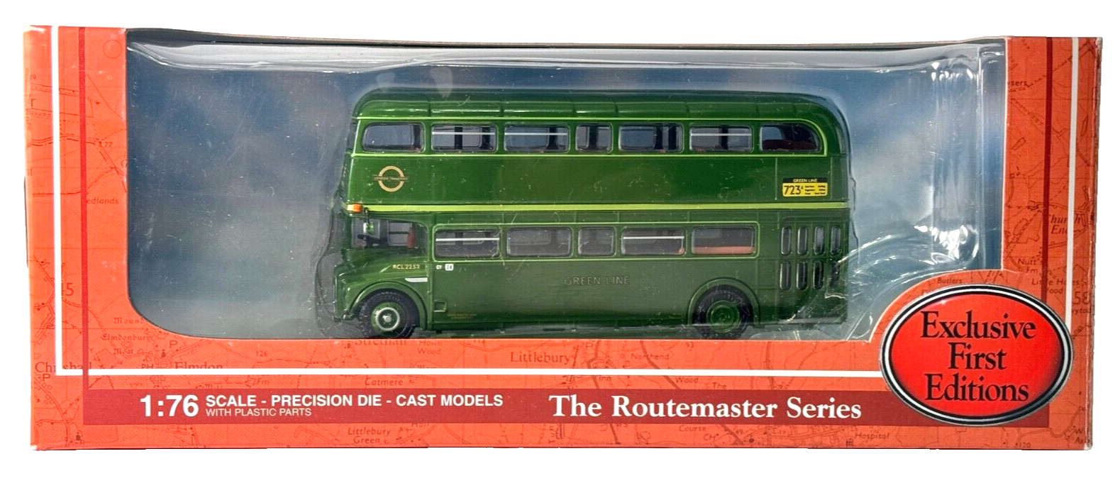 EFE 1/76 SCALE - 32001 - RML ROUTEMASTER GREENLINE LONDON BUS - BOXED