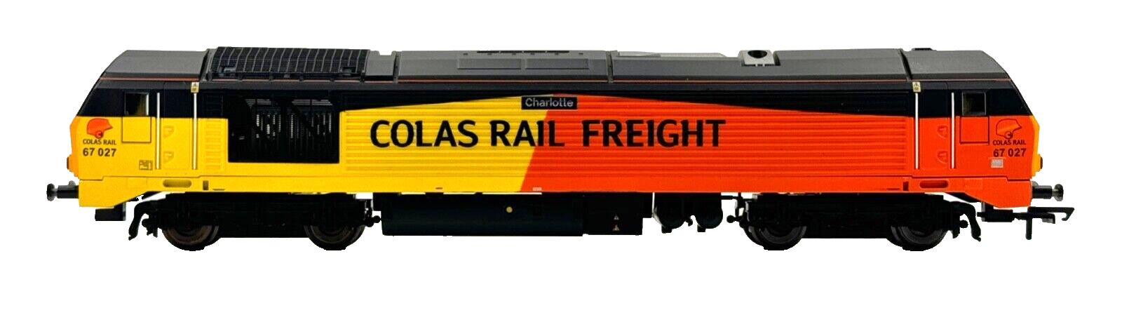 HORNBY 00 GAUGE - R3659 - CLASS 67 DIESEL 67027 COLAS RAIL 'CHARLOTTE' - BOXED